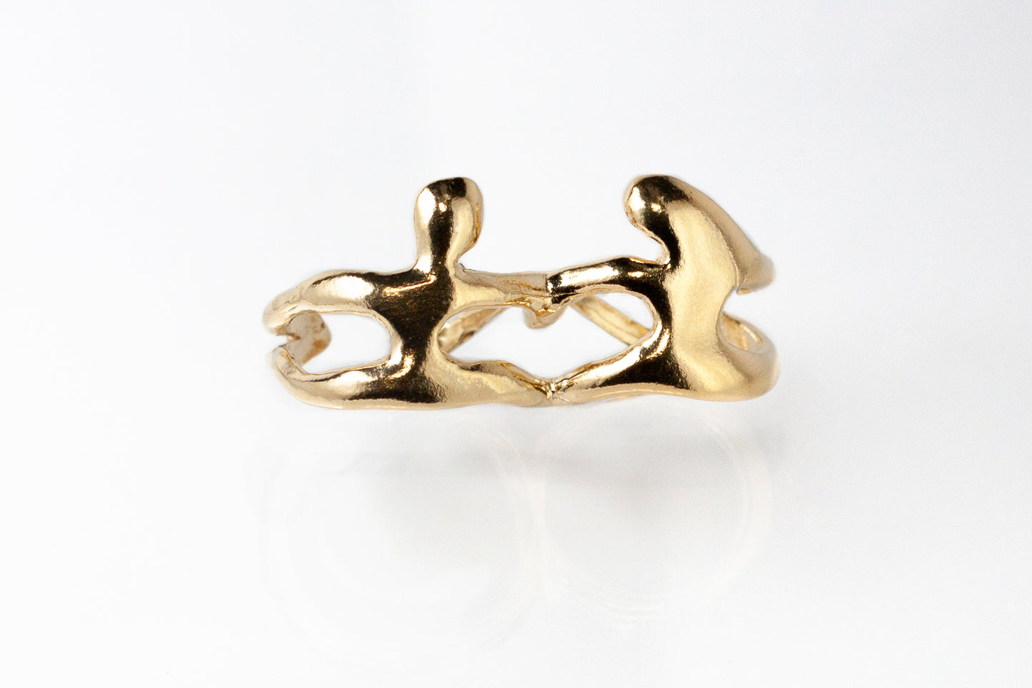 Anillo doble Sin Ti No Soy Nada – Plata 925 o Baño de Oro 18k