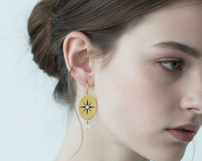 Pendientes Erin con Baño de Oro