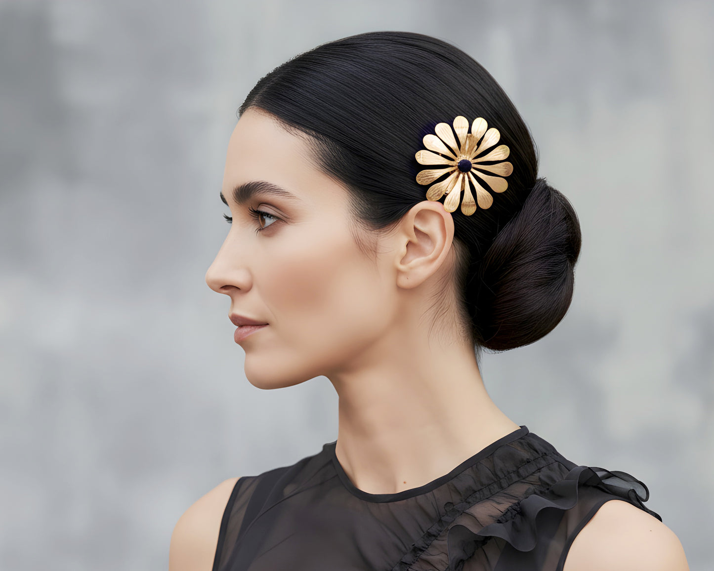 Pinza Ginevra Mini pinza joya artesanal para el cabello hecha a mano en España