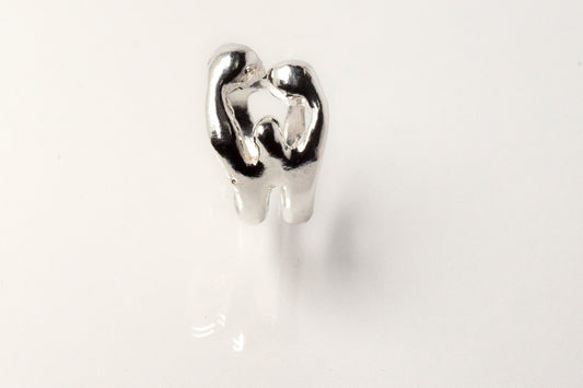 Anillo “Familia” de plata 925 con baño de oro 18k, símbolo de unión y amor familiar, diseño elegante.