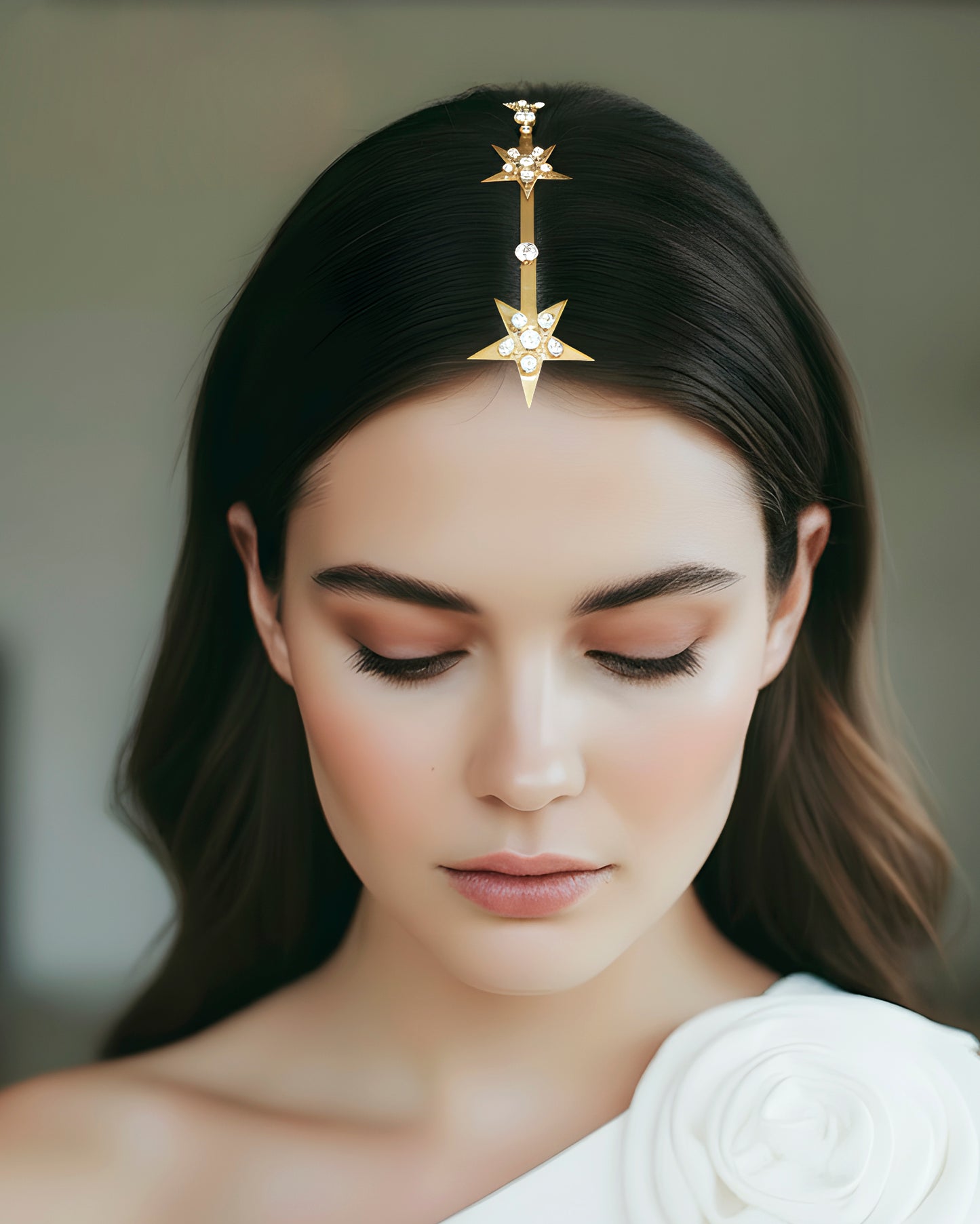 Hair accessory gold stars bridal Isadora