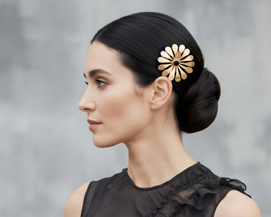 Pinza Ginevra Mini pinza joya artesanal para el cabello hecha a mano en España