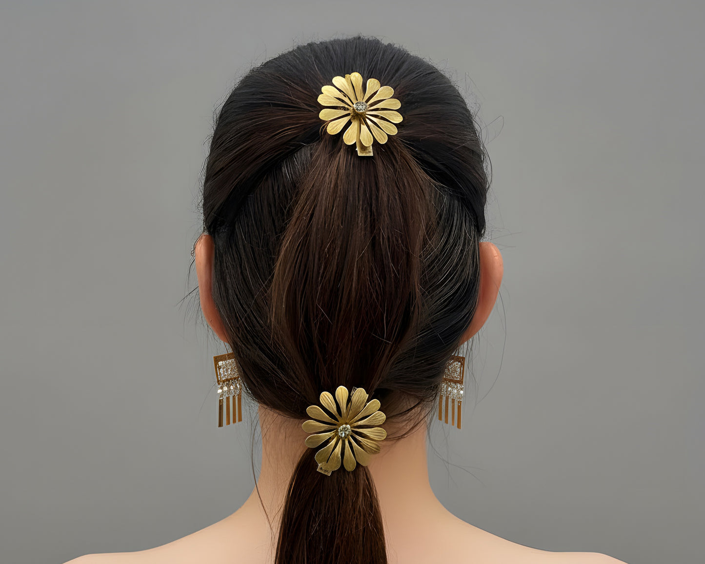 Pinza Ginevra Mini pinza joya artesanal para el cabello hecha a mano en España