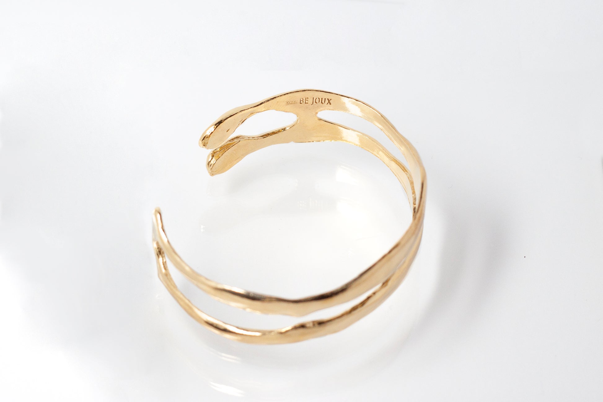 Pulsera Siempre Juntos con baño de oro de 18K elegante y romántica